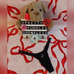 💎 S PINK VS BLING Logo Cotton Shine Micro Thong Panty 💎